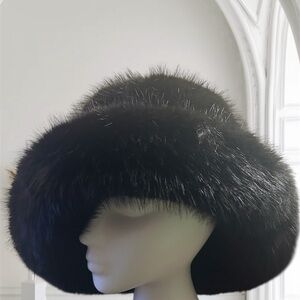 Chic Black Faux Fur Women's HatFaux Fur